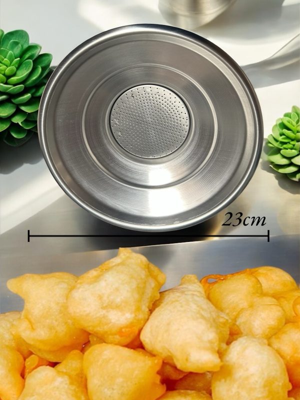 Colafritto in alluminio , Colino frittura diametro 30 cm